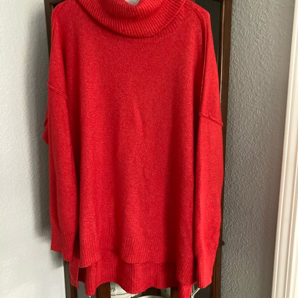Red sweater for fall